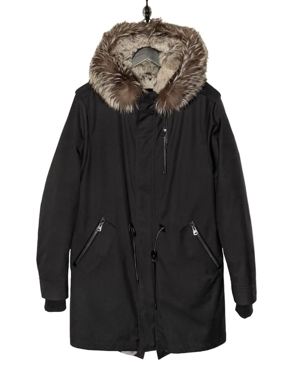 Mackage Black Fur Lined Moritz Parka Coat